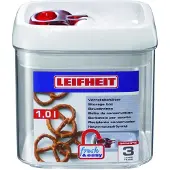 Leifheit fresh & easy voorraaddoos - vierkant - 1,0 liter - wit