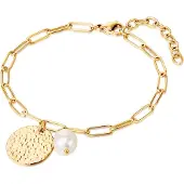 Valero Pearls Armband goud / parelwit