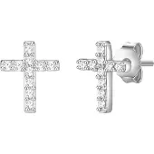 Glanzstücke Oorbellen zilver / transparant