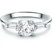 Trilani Ring zilver / transparant