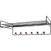 Maze Bill Hat rack hoedenplank Zwart-donkerbruin