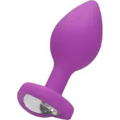 Hotlips Diamond Heart Butt Plug - Regular - Purple
