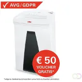 HSM SECURIO B24 papiervernietiger, veiligheidsniveau 5, deeltjes 1,9 x 15 mm, 11 vel, wit