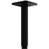 Hotbath Plafondbuis gal 15 cm vierkant mat zwart