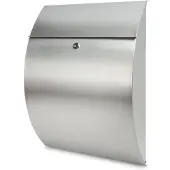 Burg wachter 38670 RIVIERA 3835 NI Brievenbus Zilver RVS Sleutelslot
