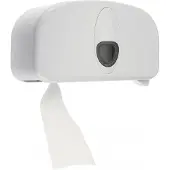 Plastiqline kunststof 2-rols toiletrolhouder wit - PQ20Duo