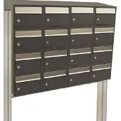 Stoer! Brickset 4-Breed, 4-Hoog Met Dak Op Statief Antraciet - 40215065_4x4ds