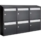 Allux Flow Set 3-Breed, 2-Hoog Met Dak Zwart - 40040070_3x2d