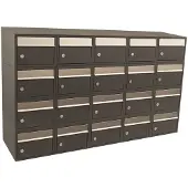 Stoer! Brickset 5-Breed, 4-Hoog Met Dak Antraciet - 40215065_5x4d