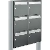 Allux Flow Set 2-Breed, 3-Hoog Op Statief Antraciet - 40040065_2x3s