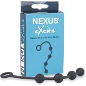 Nexus Excite - anaal dildo met 4 kralen - zwart - klein