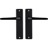 Starx Deurklink Zwart †“ Deurbeslag †“ Deurkruk met Schild †“ Deurklink Duim - 43 x 180 mm †“ Ø 18 mm