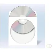 Herma 1141 CD/DVD-hoesjes van papier wit met zelfklevend 1000 st.