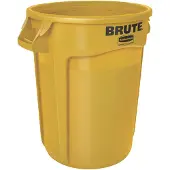 Rubbermaid Kringloopmateriaalverzamelaar Brute, polyethyleen, rond, 121 l, geel