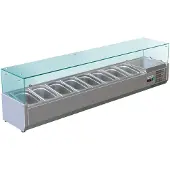 Saro Opzetkoelvitrine 8 x 1/3 GN (Lager dan 90 cm)