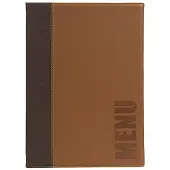 Securit Menukaart Securit Trendy A4 1 x 2 tassen bruin