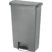Rubbermaid Pedaalemmer Slim Jim, kunststof, volume 68 liter, grijs