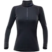Devold - Duo Active Woman Zip Neck - Merino-ondergoed XS, zwart