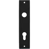 Intersteel Kortschild rechthoekig profielcilindergat 72mm - mat zwart