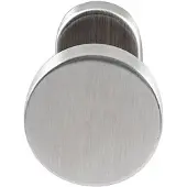 Hardbrass Knopkruk Piano op ovaal rozet - RVS