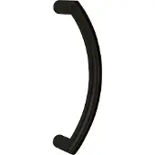Hardbrass Voordeurgreep Parijs ovaal handgreep 275x25mm. - mat zwart
