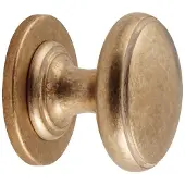 Hardbrass Voordeurknop Pragma - messing getrommeld