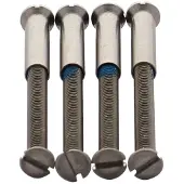 Intersteel 4 Patentboutjes m4x40mm met hulsjes m4 rvs