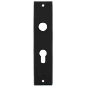 Intersteel Kortschild rechthoekig profielcilindergat 55mm - mat zwart
