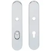 Intersteel Veiligheidsschilden SKG3 ovaal doorgaand PC72mm met kerntrekbeveiliging - chroom