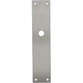Intersteel renovatieschild rechthoekig 250x55x2mm blind - RVS