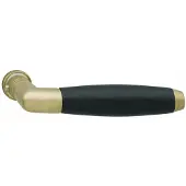 Intersteel Deurkruk Ton 400 - messing getrommeld/ebbenhout