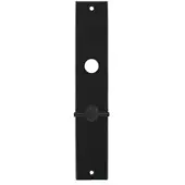 Intersteel Kortschild rechthoekig met toilet-/badkamersluiting 63/8mm - mat zwart