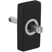 Intersteel Basisplaat rechthoekig tbv raamkruk draaikiep hals ø16mm - mat zwart