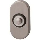 Hardbrass Beldrukker PBA ovaal - RVS