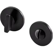 Hardbrass Shuffle toilet-/badkamersluiting rond 5mm - zwart