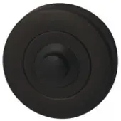 Hardbrass Beldrukker Artax rond- puurzwart