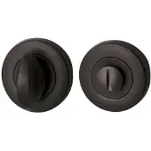Hardbrass Artax toilet-/badkamersluiting rond 8mm - PUURzwart