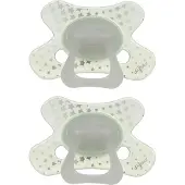 Difrax Natural Fopspeen - 12+ Maanden - Glow in the Dark - 2 st. unisex