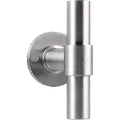 Formani Piet Boon ONE PBT100V massieve voordeurknop vast op rozet - mat RVS