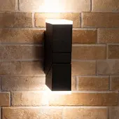 LumenXL Verstelbare wandlamp Michael 2-lichts - zwart