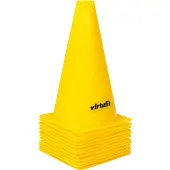 VirtuFit Pionnen Set - 23 cm - 12 Stuks - Geel