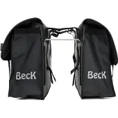 Beck Canvas Fietstas Inhoud: 35L, Kleur: zwart