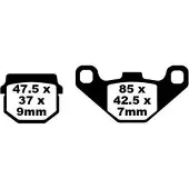 EBC Brakes SFA083 Remblokken