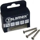 Talamex Plate Flat Phillips Head 6 Units Zwart 4.8 x 25 mm
