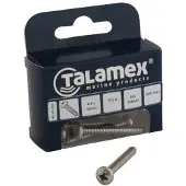 Talamex Plate Cylinder Phillips Head 6 Units Zwart 4.2 x 32 mm