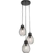 QAZQA Design hanglamp zwart 3-lichts - Raga