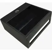 Mueller Viggo fontein solid surface 30x28x12,5cm mat zwart