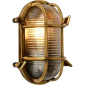 Lucide DUDLEY - Wandlamp Binnen/Buiten - 1xE27 - IP65 - Mat Goud / Messing