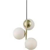 Nordlux Lilly-hanglamp-E14-opaal glas/messing