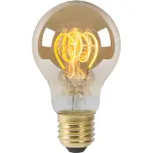 Lucide A60 TWILIGHT SENSOR - Filament lamp - Ø 6 cm - LED - E27 - 1x4W 2200K - Dag/nacht sensor - Amber